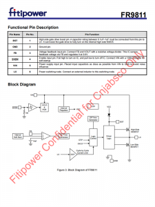 FR9811 2A同步降压IC DC-DC转换器 SOT23-6 百盛电子代理商