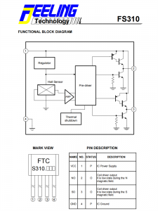 FS310 单相直流电机驱动集成电路芯片