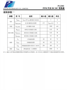 PL2303 PFM升压 DC-DC 变换器