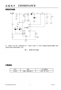 CN3801：太阳能供电PWM降压单节磷酸铁锂电池充电管理集成电路