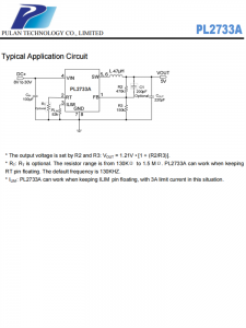 PL2733A 宽范围同步降压控制器