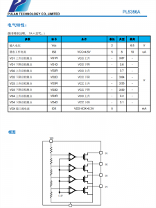 PL5356A 是一款单节锂电池电量指示芯片