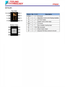 FP6293 1MHz，3.5A升压电流模式PWM转换器IC 