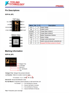 FP8208A 3.5A同步开关模式的锂离子电池充电器芯片