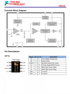 FP6115 340 KHz、2A，异步降压调节器芯片