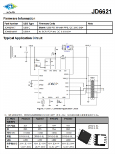 JD6621 快速充电协议IC USB-PD 3.0与PPS控制器 百盛电子代理商