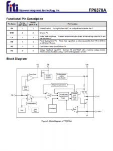 FP6378A SOT23-5 2A同步降压芯片 DC-DC转换器