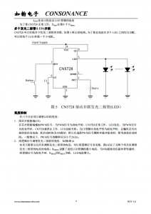 CN5728：寬電壓LED驅動電路，30mA至1.5A可調恆流輸齣