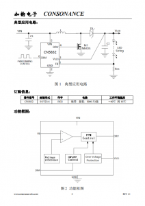 CN5832：PFM高效升压LED驱动，低耗电池供电优选