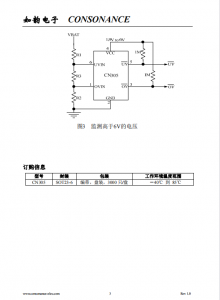 CN305：独立过压与欠压监测的窗口比较器集成电路，适用于多种电池电压检测