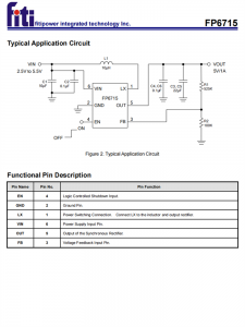 FP6715 2.5A 同步升压IC DC-DC转换器 百盛电子代理商