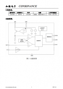 CN3304：PFM升压型四节锂电池充电控制IC，恒流准恒压模式，高效简洁