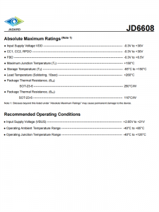 JD6608 协议控制IC USB-PD 3.0与PPS控制器 