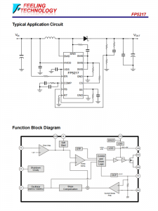 FP5217 非同步的PWM提升转换器芯片