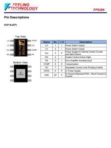 FP6296 10A电流模式非同步PWM提升转换器芯片