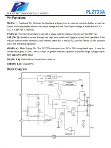 PL2733A 宽范围同步降压控制器