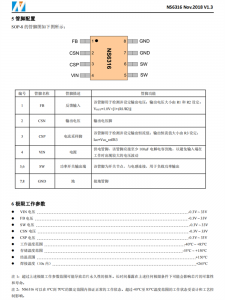 纳芯威-NS6316 4-30V 输入 3A 输出同步降压稳压器