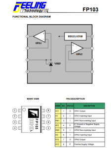 FP103 双运算放大器和参考调节器芯片