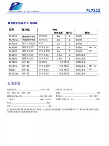 PL7222 SOP8封装 双节锂电池充电器控制电路