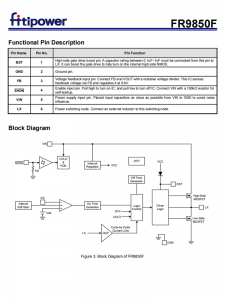 FR9850F SOT23-6 2A同步降压芯片 DC-DC转换器 百盛电子代理商