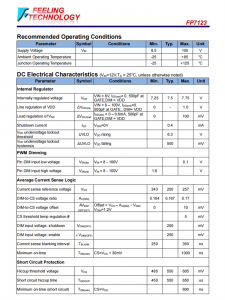 FP7123 具有平均模式恒定电流控制的LED驱动器芯片