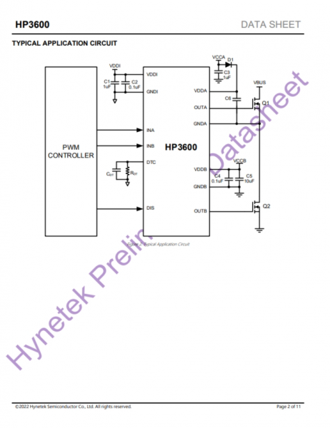 HP3600  雙通道隔離式柵極驅動器IC