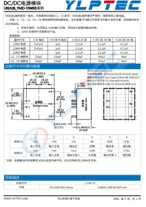 URB2412YMD-10WR3  10W，超寬壓輸入，隔離穩壓單路/雙路輸齣