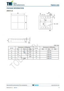 TMI3113D  1.0MHz、3.5A衕步降壓轉換