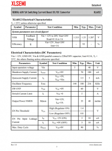 XL6012E1  180KHz 60V 5A开关电流升压DC/DC转换器