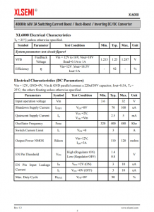 XL6008E1  400KHz 60V 3A开关电流升压/降压-升压/反相DC/DC转换器