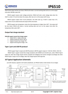 IP6510  SoC 輸齣 18W 電源，帶 Type-C PD 和快速充電