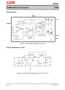 XL2596S-12E1  3A 150KHz 40V 降壓 DC-DC 轉換器