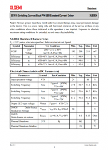 XL8004E1  80V 1A 开关电流降压 PFM LED 恒流驱动器