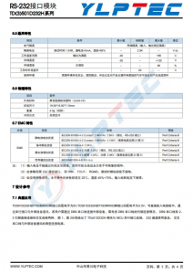 TD501D232H  单路 RS-232 隔离收发器