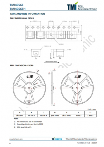 TMI4056E  1A 鋰離子線性充電器，帶熱調節功能