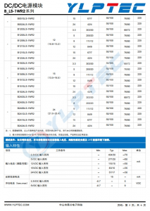 B0505LS-1WR2    輸入電壓4.5V~5.5V 輸齣電壓5V輸齣功率