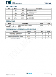 TMI8340 30V 4A H橋D  