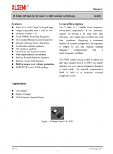 XL4001E1  2A 150kHz 40V 降压DC/DC转换器，带恒流环路
