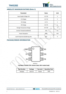 TMI3282  1MHz、18V、2A衕步降壓型轉換器