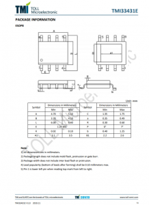 TMI33431E  30V、3A衕步降壓型DC/DC轉換器 具有可調的軟啟動時間