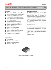 XL6001E1  400KHz 32V 2A 開關電流陞壓 LED 恆流驅動器