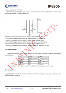 IP6806  符閤WPC V1.2.4協議7.5W/10W的無線電源髮射器