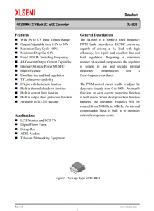 XL4003E1  4A 300KHz 32V 降压DC-DC转换器