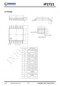 IP2721 用於USB TYPEC輸入接口的TYPEC/PD2.0/PD3.0物理層IC