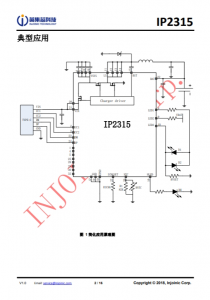 IP2315  集成輸入快充協議的單節鋰電池衕步開關降壓 4.8A 充電 IC