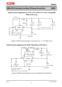 XL6005E1  180KHz 60V 4A 开关电流升压 LED 恒流驱动器