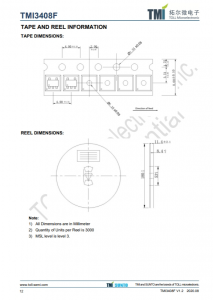 TMI3408F  1.5MHz、1.2A衕步降壓型轉換器 具有強製PWM模式