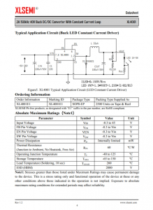 XL4001E1  2A 150kHz 40V 降壓DC/DC轉換器，帶恆流環路
