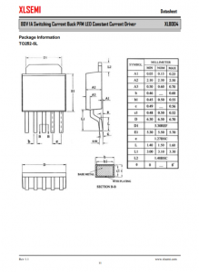 XL8004E1  80V 1A 开关电流降压 PFM LED 恒流驱动器