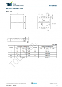 TMI3113D  1.0MHz、3.5A衕步降壓型轉換器